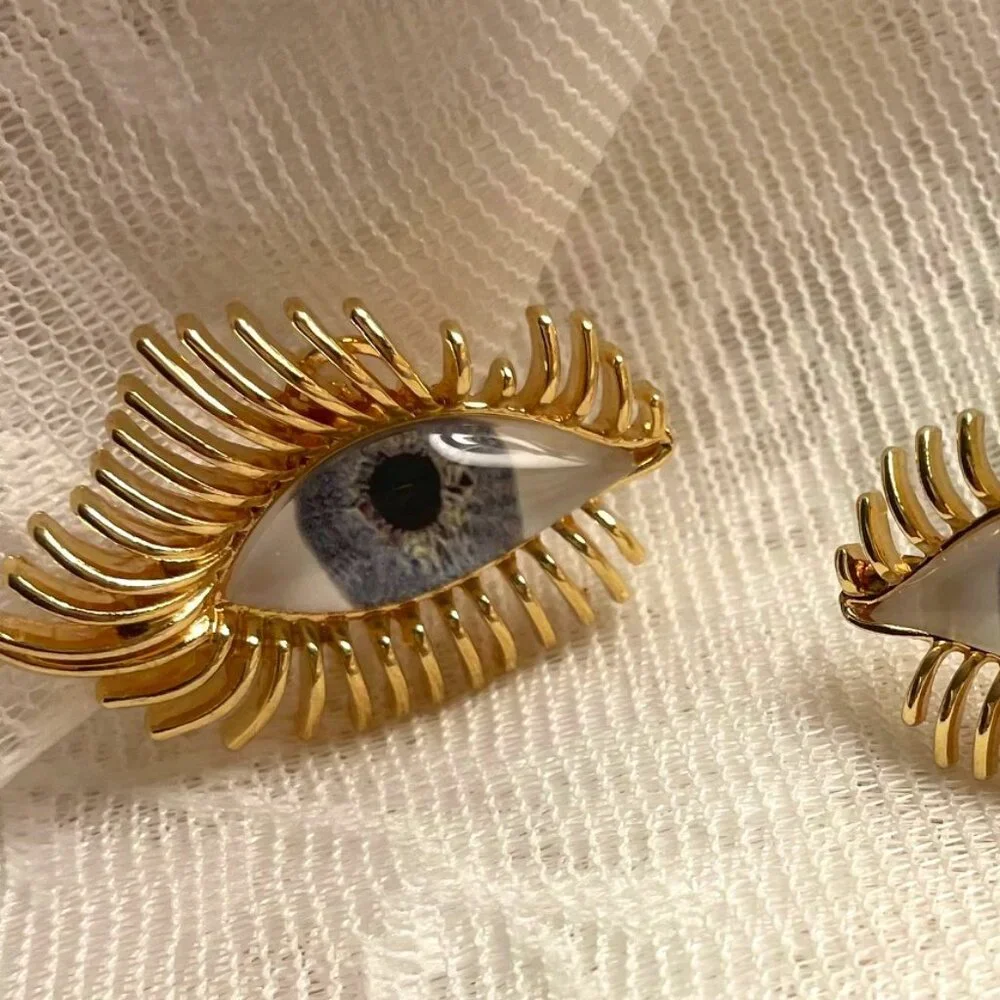 Baroque Style Your Blue Eyes On Me Earrings Set - Picture 2 of 3